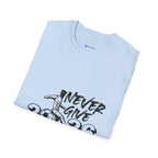 Never Give Up 2026 T-Shirt — Motivational Sports Quote Tee