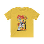 Kids Looney Tunes Basketball Tee — Daffy & Bugs Vintage Action Graphic Shirt.