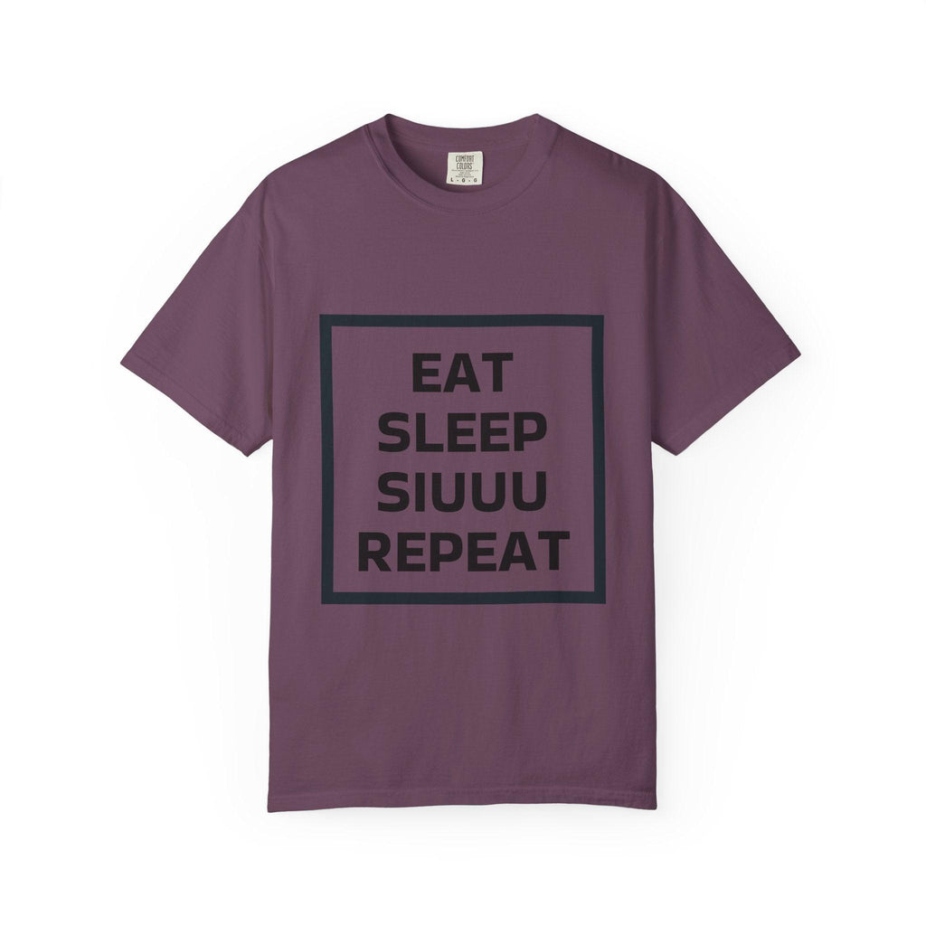 Unisex CR7 Fans Siuuu T-Shirt — Eat Sleep Siuuu Repeat Graphic Tee.