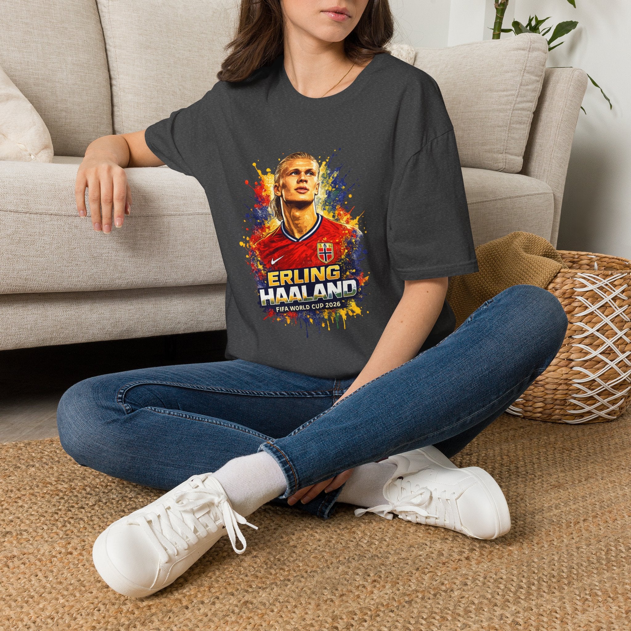 Norway legend Soccer T‑Shirt — Watercolor Portrait Football Tee