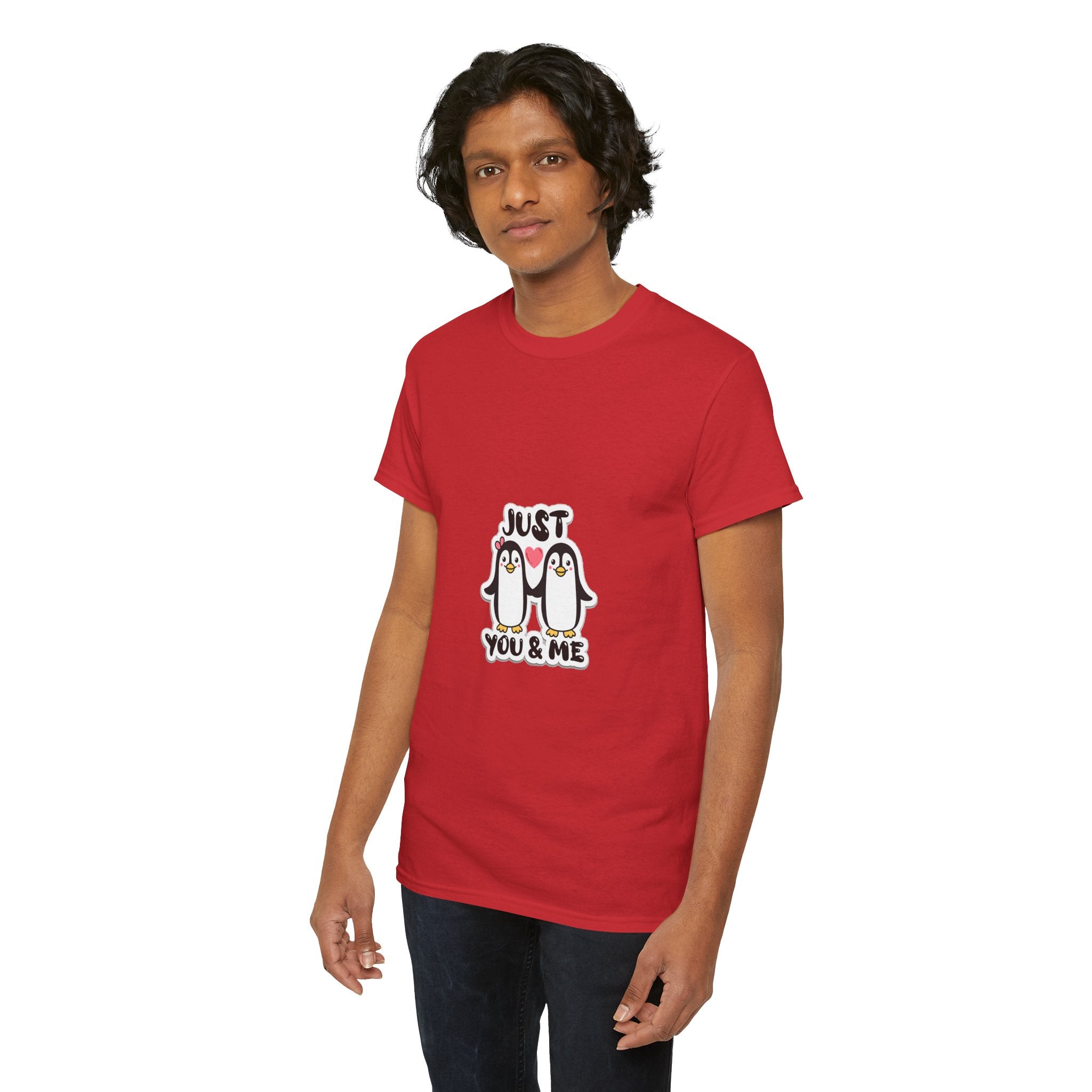 Just You & Me Penguin Tee — Cute Couples Graphic T-Shirt