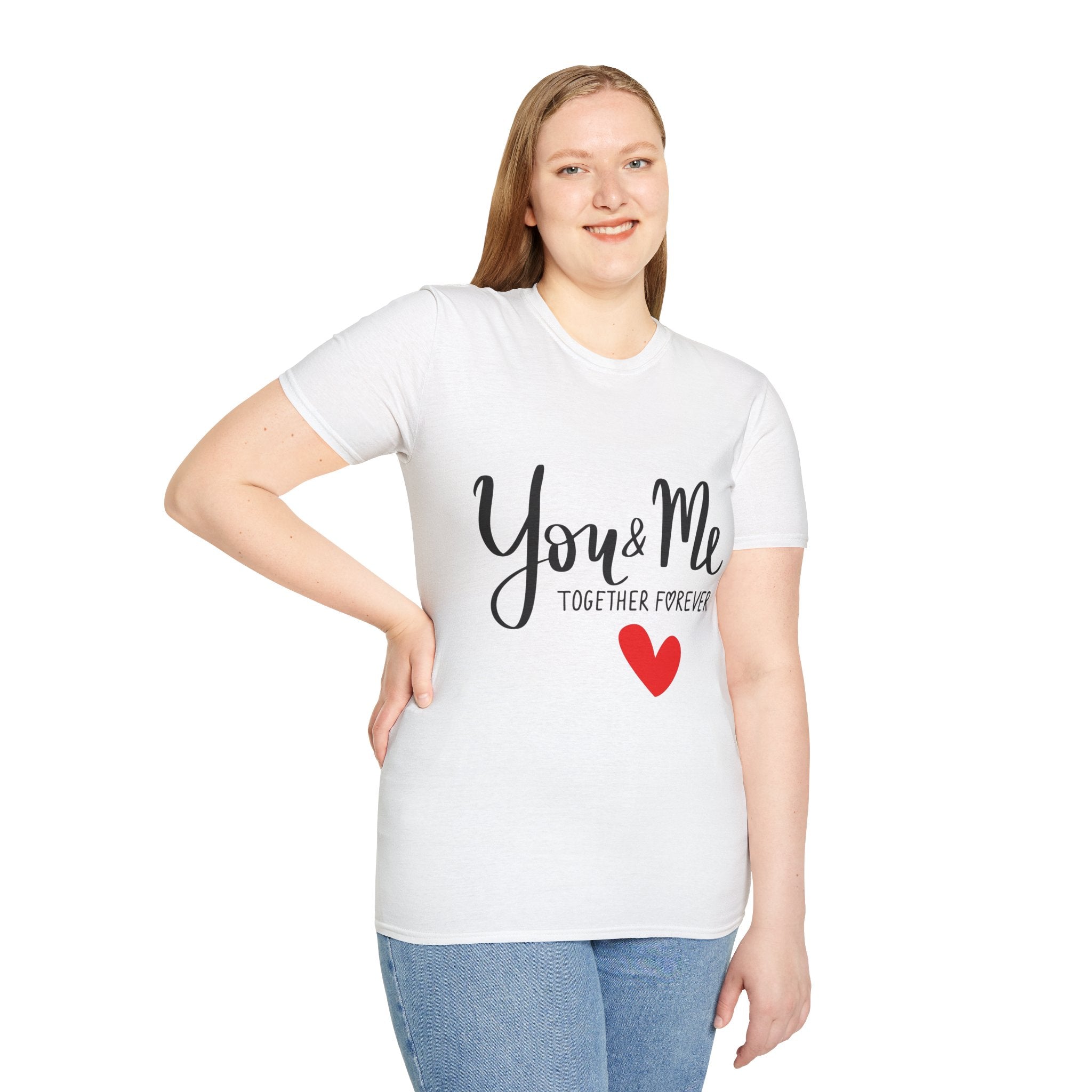 You & Me Together Forever T‑Shirt — Romantic Couple Heart Tee