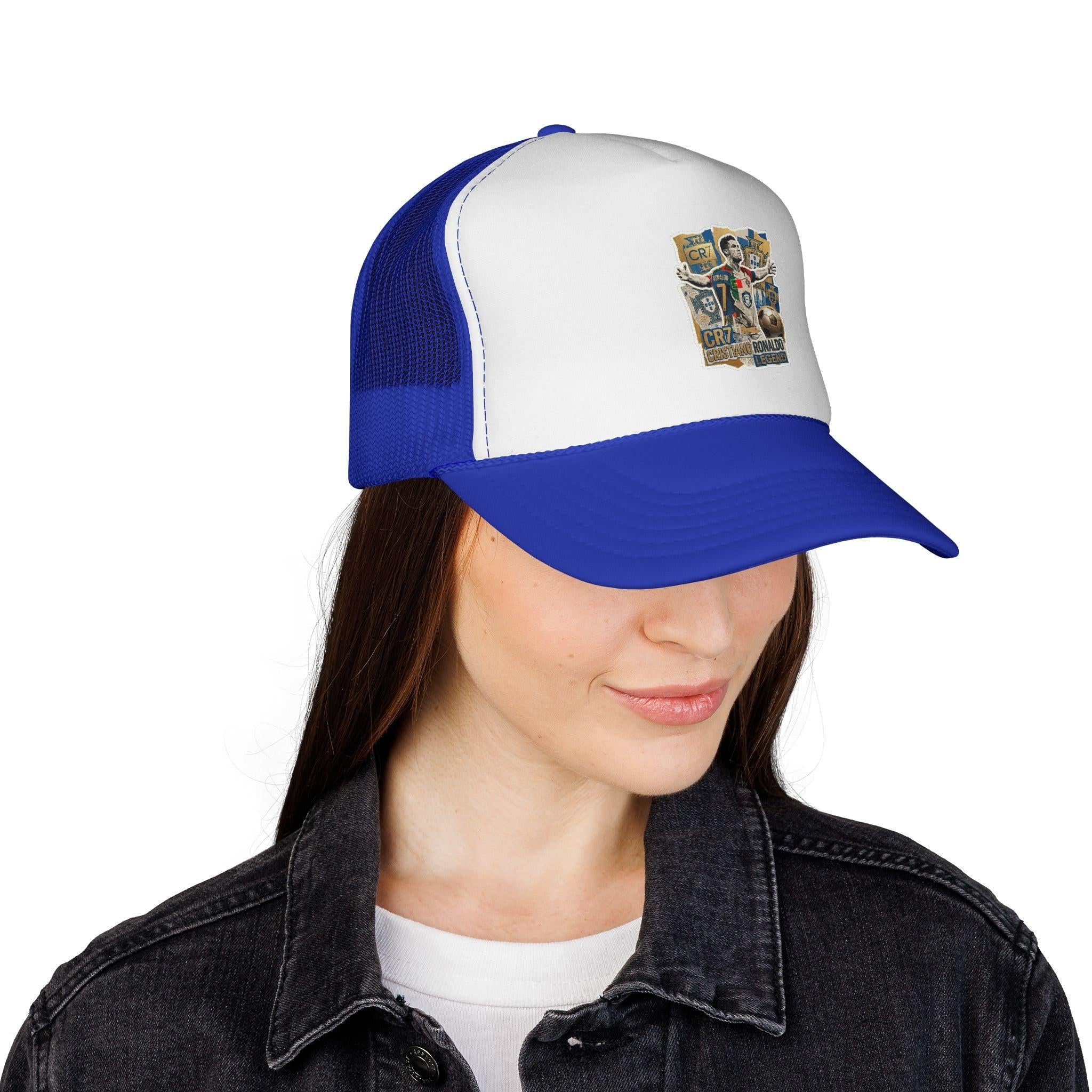 CR7 Fan Inspited Cap — Vintage Soccer Fan Mesh Hat.
