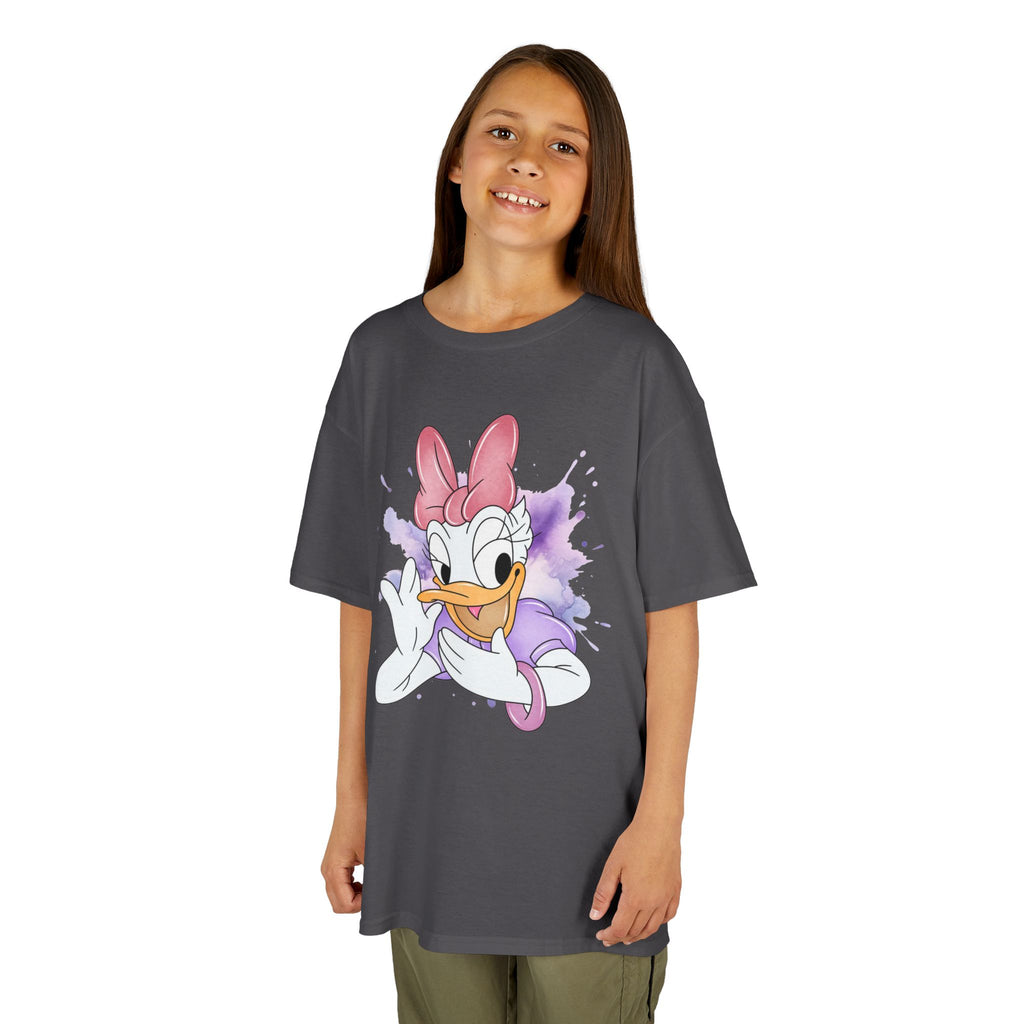 Kids Tee — Cute Daisy Duck Watercolor Graphic