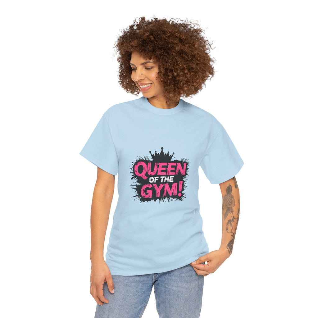 Queen of the Gym T-Shirt — Pink Crown Fitness Tee