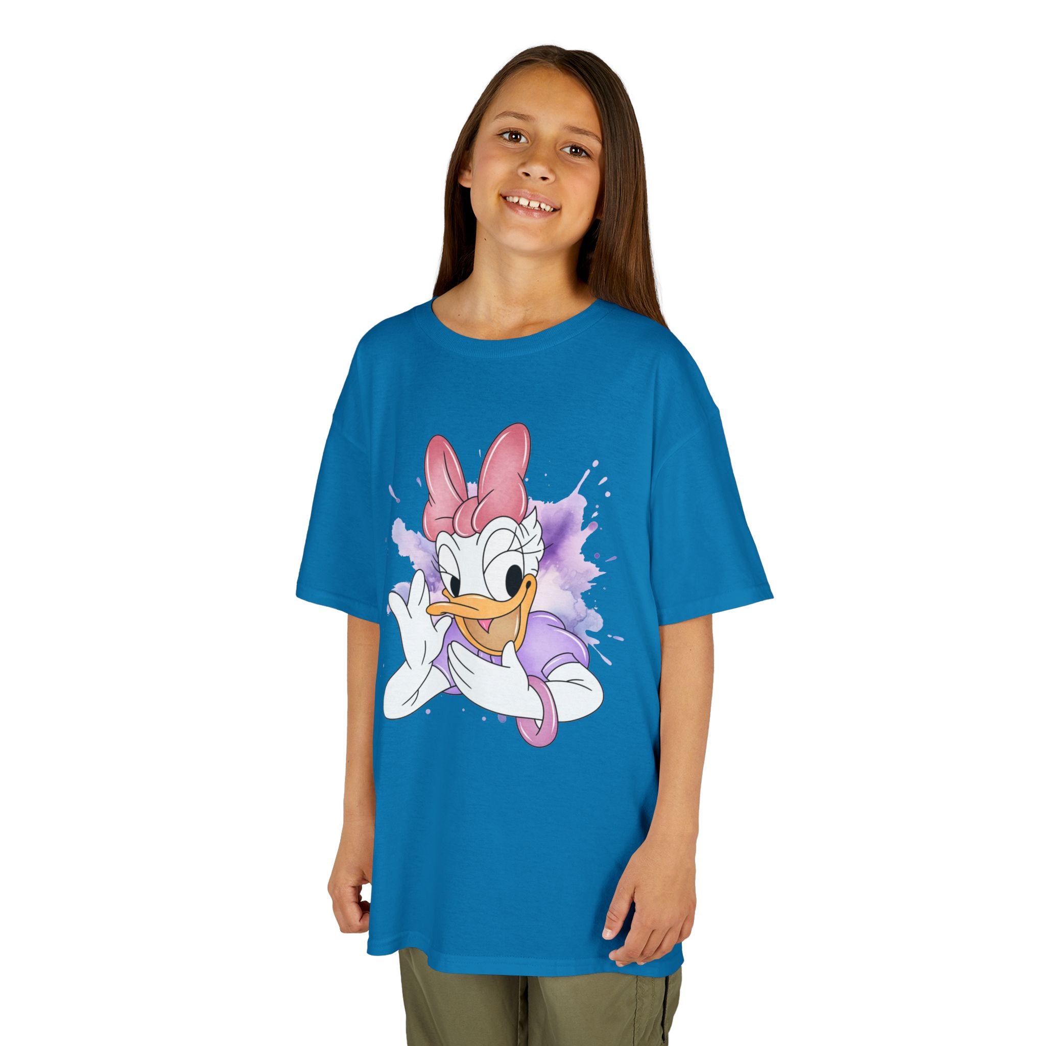 Kids Tee — Cute Daisy Duck Watercolor Graphic
