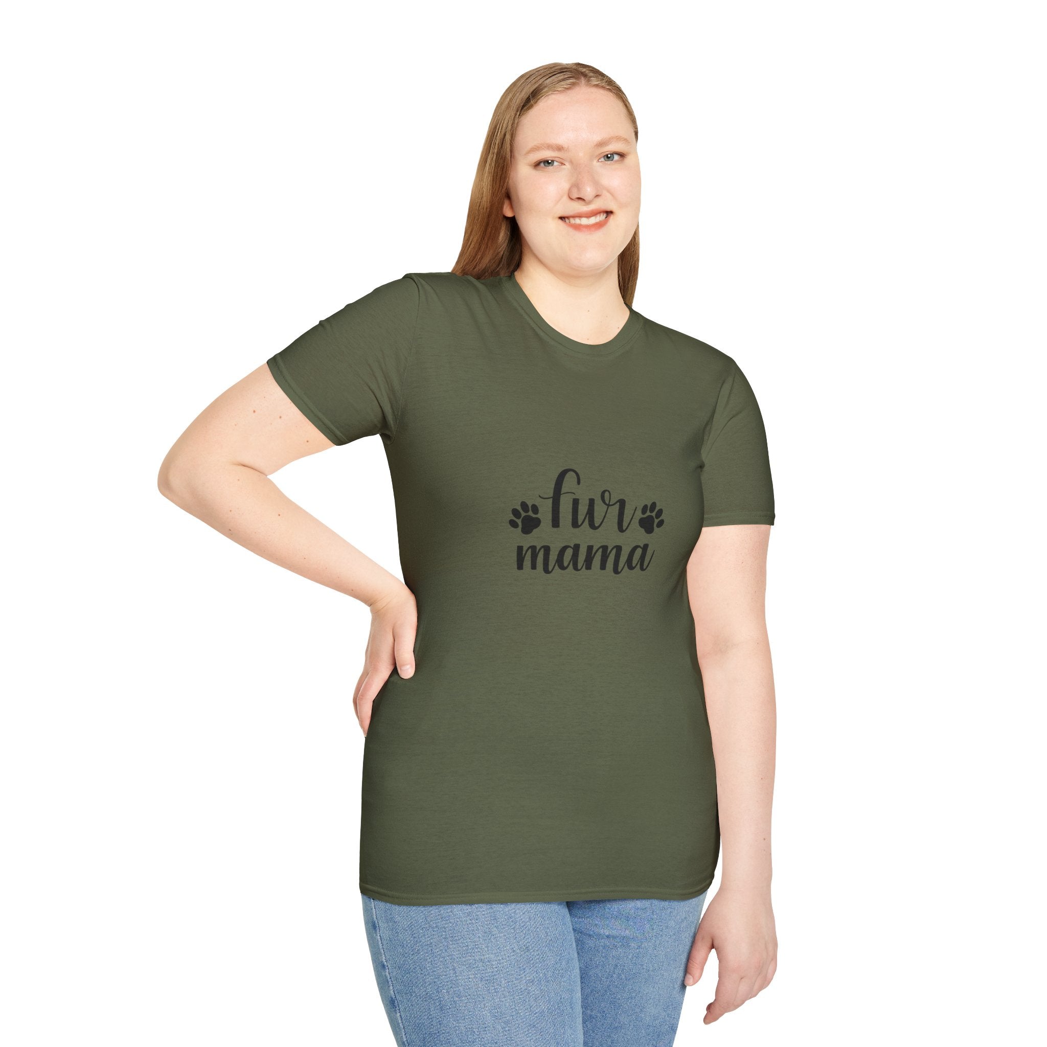 Fur Mama T-Shirt — Cute Paw Print Pet Mom Tee