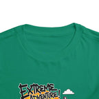 Toddler Tee - "Extreme Adventure 4x4 Off Road" Blue Monster Truck.