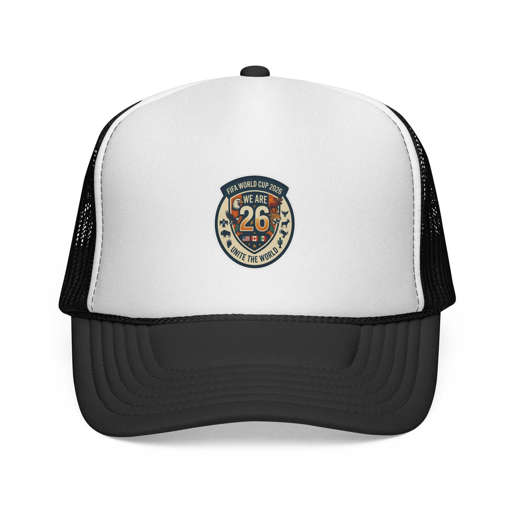 Vintage 'We Are 26' Badge Trucker Cap - World Cup 2026 Fan version.