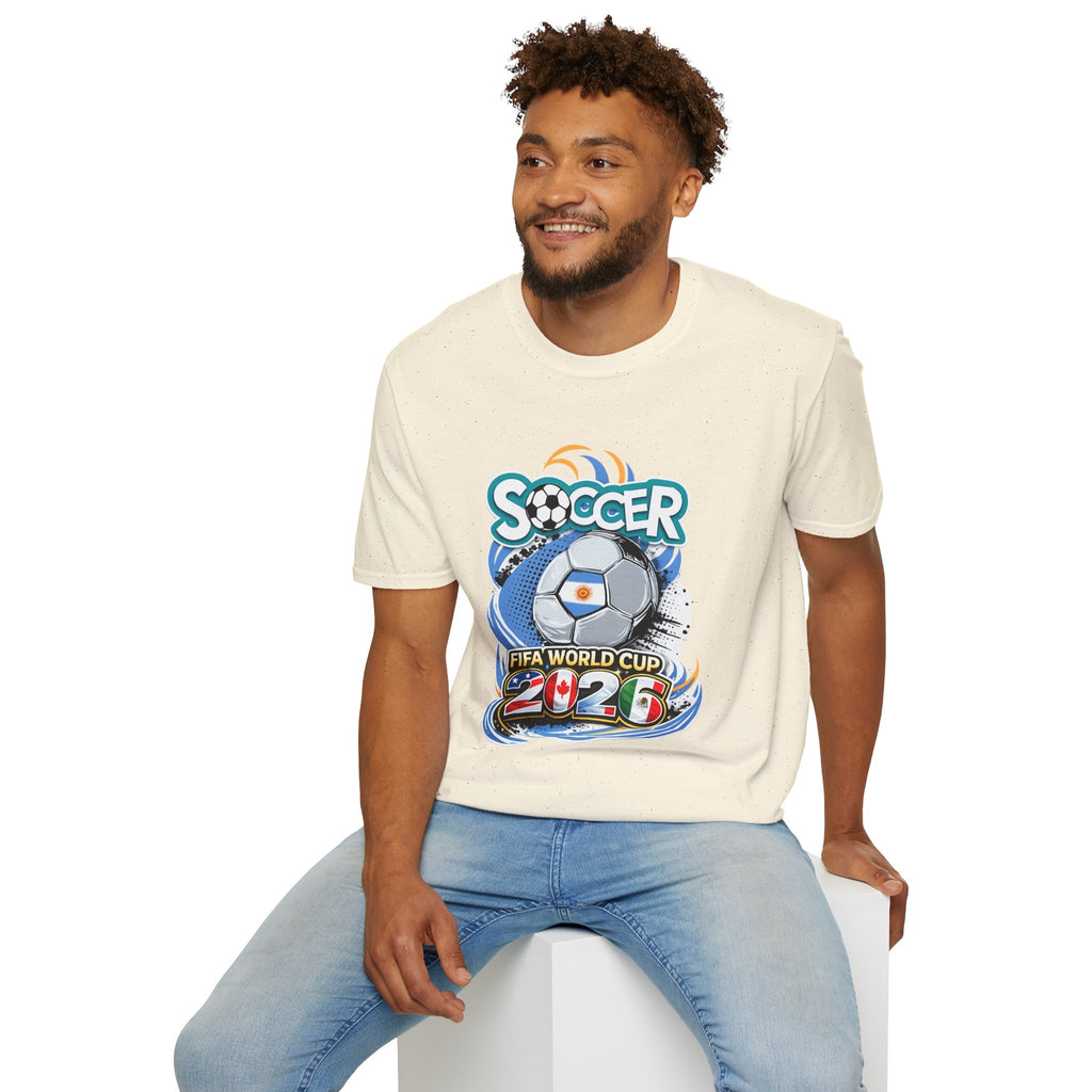 Soccer 2026  Graphic T-Shirt — Retro Ball Design soccer cup tee