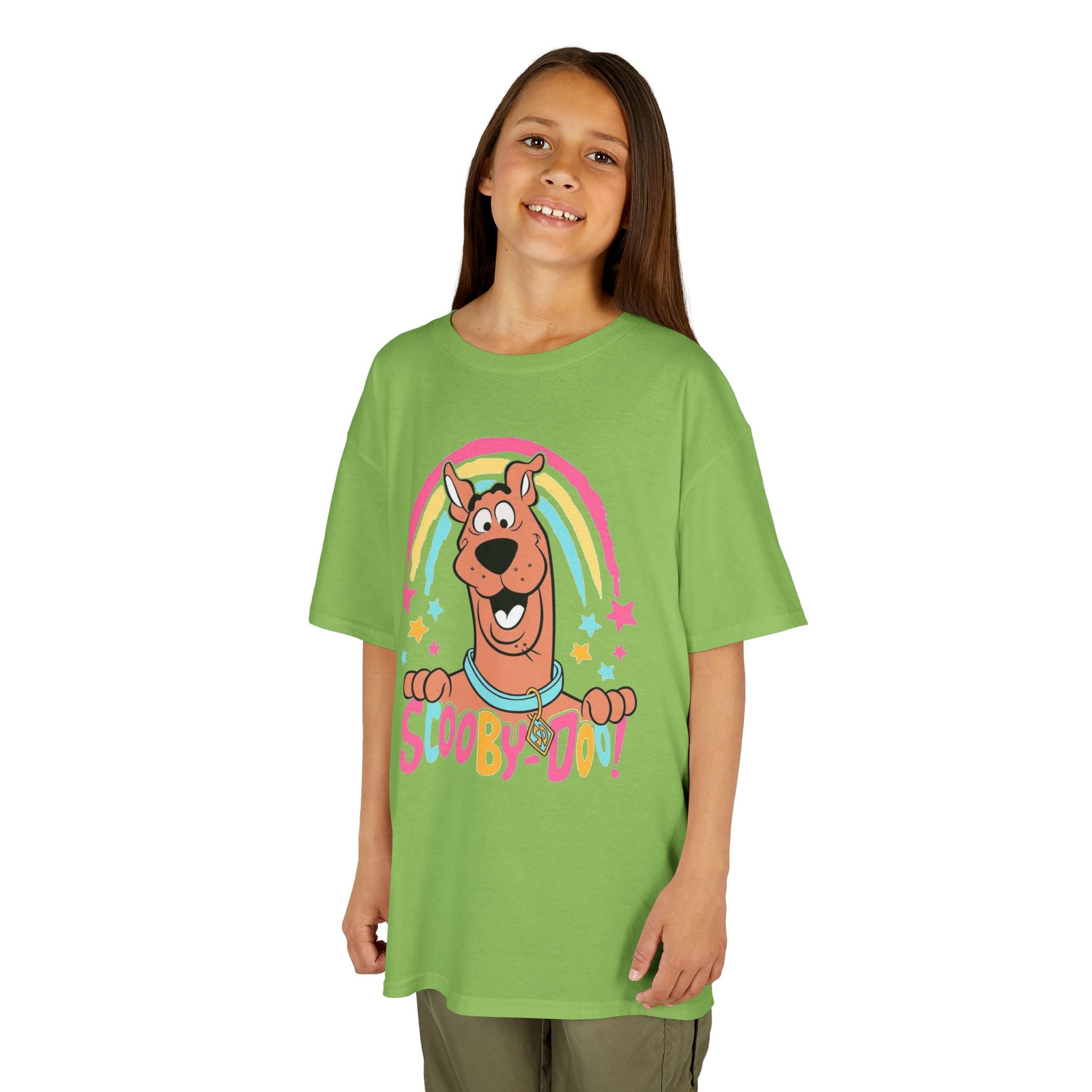 Scooby-Doo Kids T‑Shirt — Colorful Rainbow Cartoon Tee for Kids