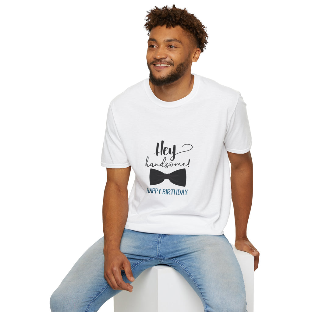 Hey Handsome! T-Shirt — Cute Bow Tie Birthday Tee