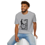Soccer T-Shirt — "Life Is Like Soccer, You Need Goals" Athletic Tee