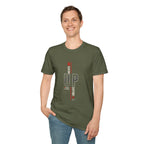 Never Give Up T-Shirt — Motivational Vertical 'Never Up' Graphic Tee