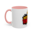 Soccer King Street 2026 Accent Coffee Mug — Crowned Soccer Ball Design (11/15oz)