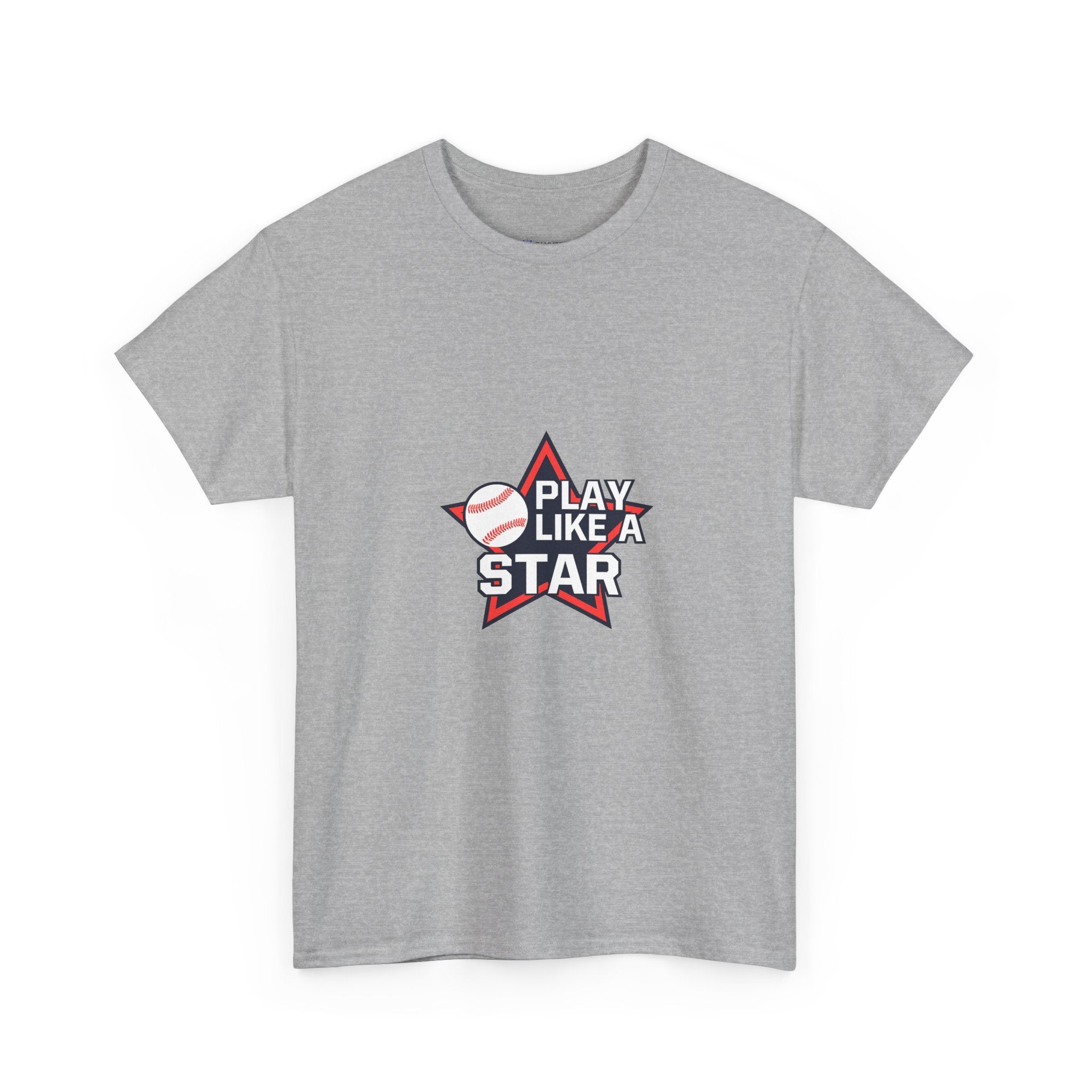 Play Like a Star Baseball Tee — Kids & Youth Sports Shirt