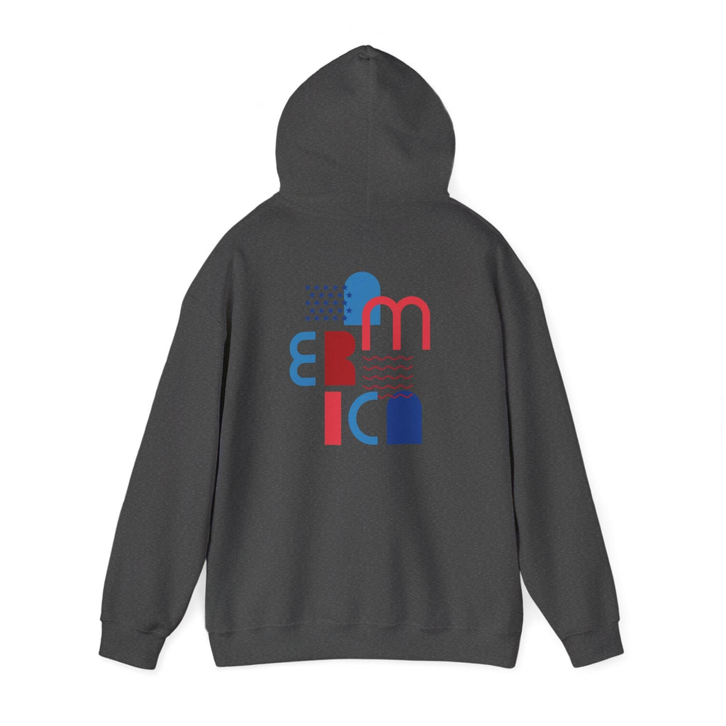 American Patriot Graphic Hoodie — Patriotic Fourth of July Sweatshirt.
