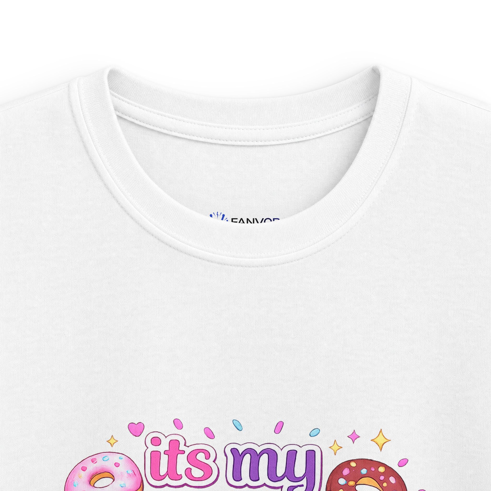 Kids 10th Birthday T-Shirt — “It's My 10th Birthday” Fun Donut Design