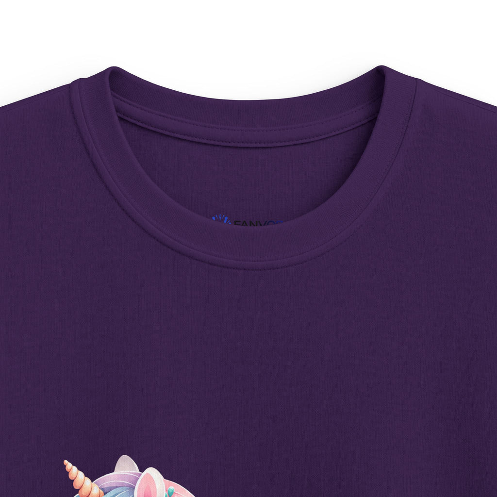 Kids Birthday Tee — Pastel Unicorn "Happy Birthday" Shirt for Girls