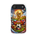 Soccer Magnetic Impact-Resistant Phone Case — FIFA Trophy Design