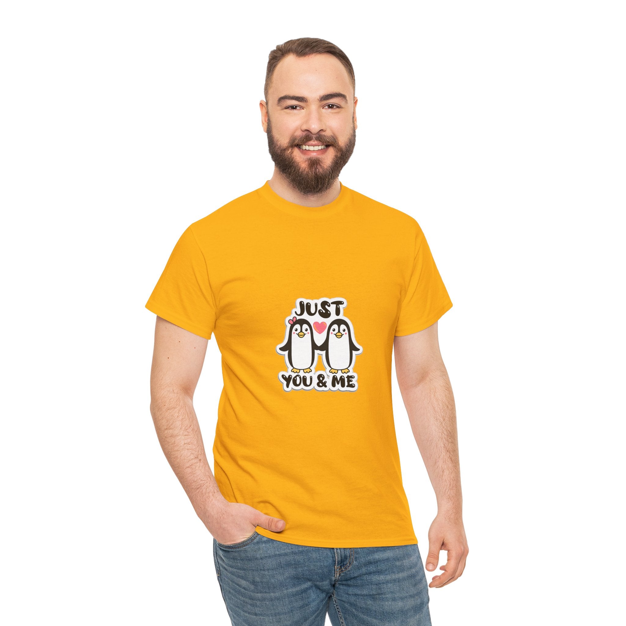 Just You & Me Penguin Tee — Cute Couples Graphic T-Shirt