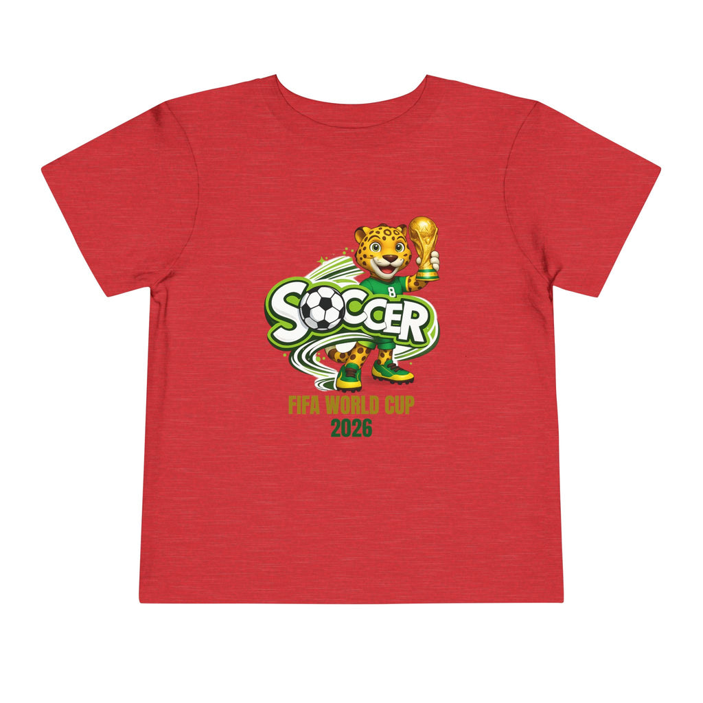 Soccer cup 2026 Toddler Soccer Tee — Cute Tiger Mascot Trophy Design
