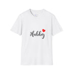 Hubby Heart T-Shirt — Cute 'Hubby' Graphic Tee for Wives & Anniversaries