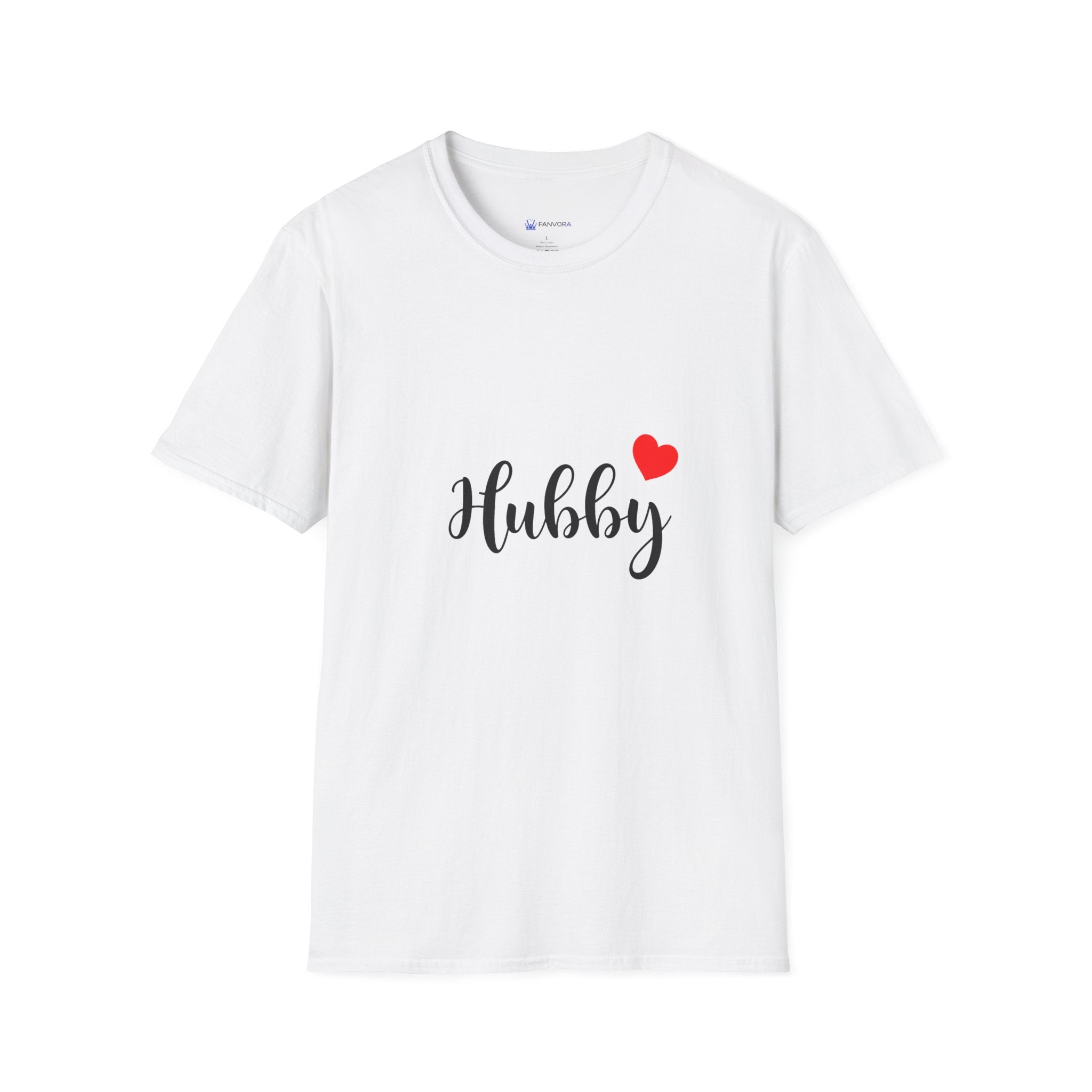 Hubby Heart T-Shirt — Cute 'Hubby' Graphic Tee for Wives & Anniversaries