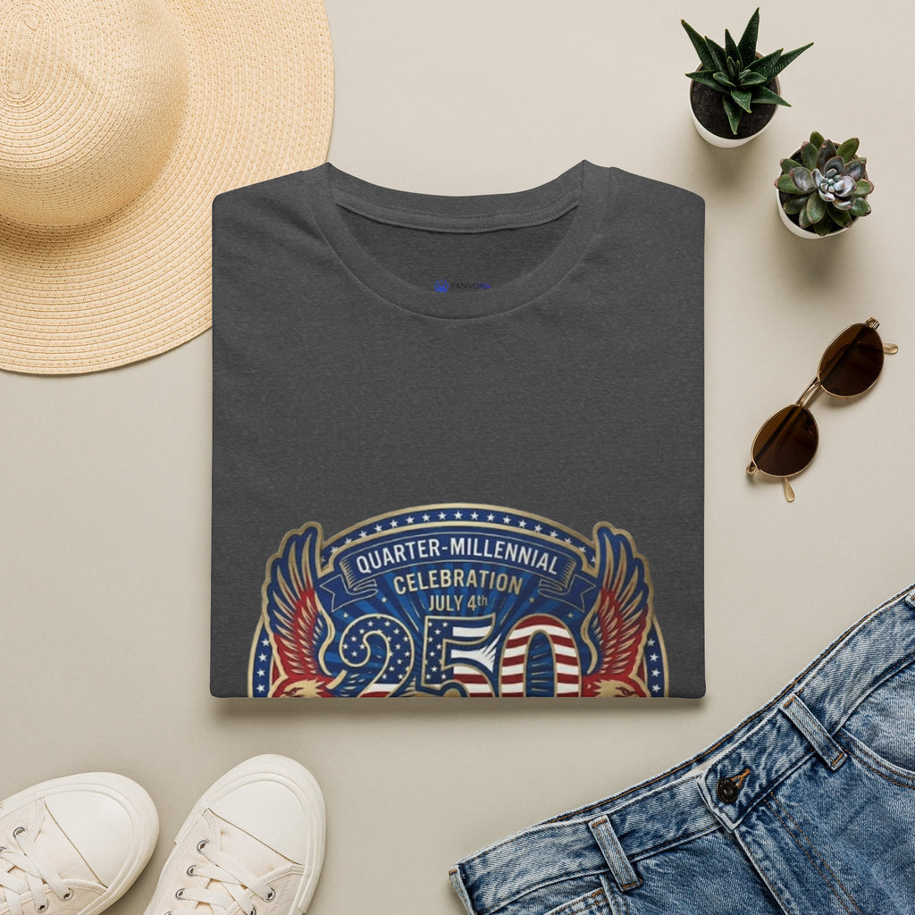 250th Anniversary - 4th of July Patriot Graphic T-Shirt — Patriotic '250' Celebration Design