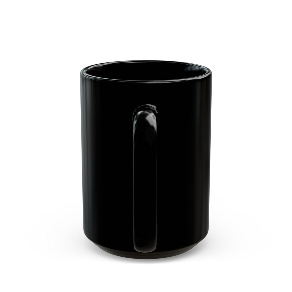 Kids Sports Mascot Black Mug — Personalized Name Option (11oz/15oz)