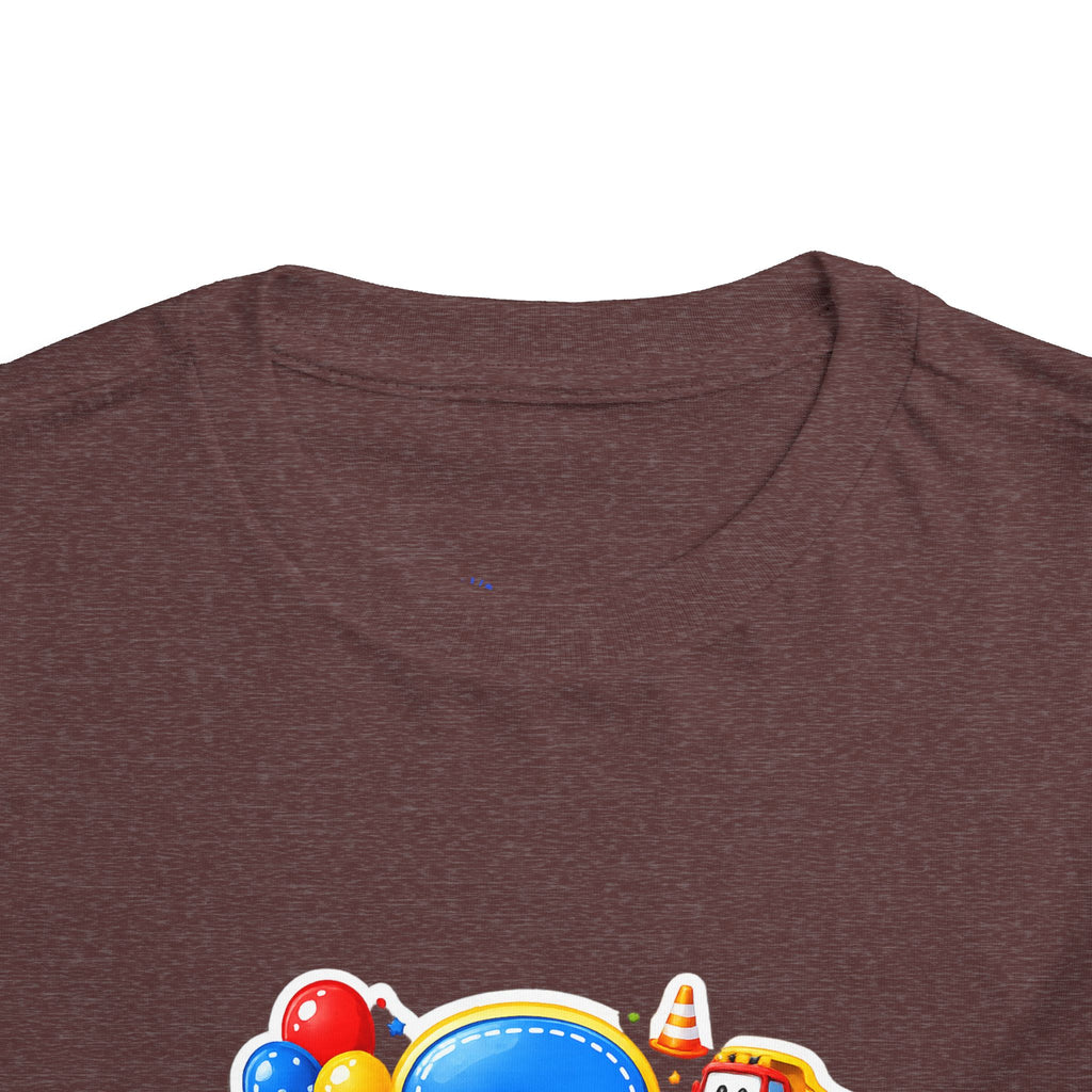 Toddler Birthday Tee — "3" Race Car Happy Birthday Shirt