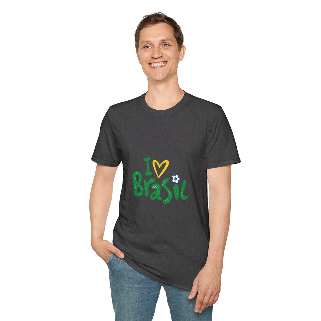 Brazil Soccer T-Shirt — I  Brazil Football Fan Tee