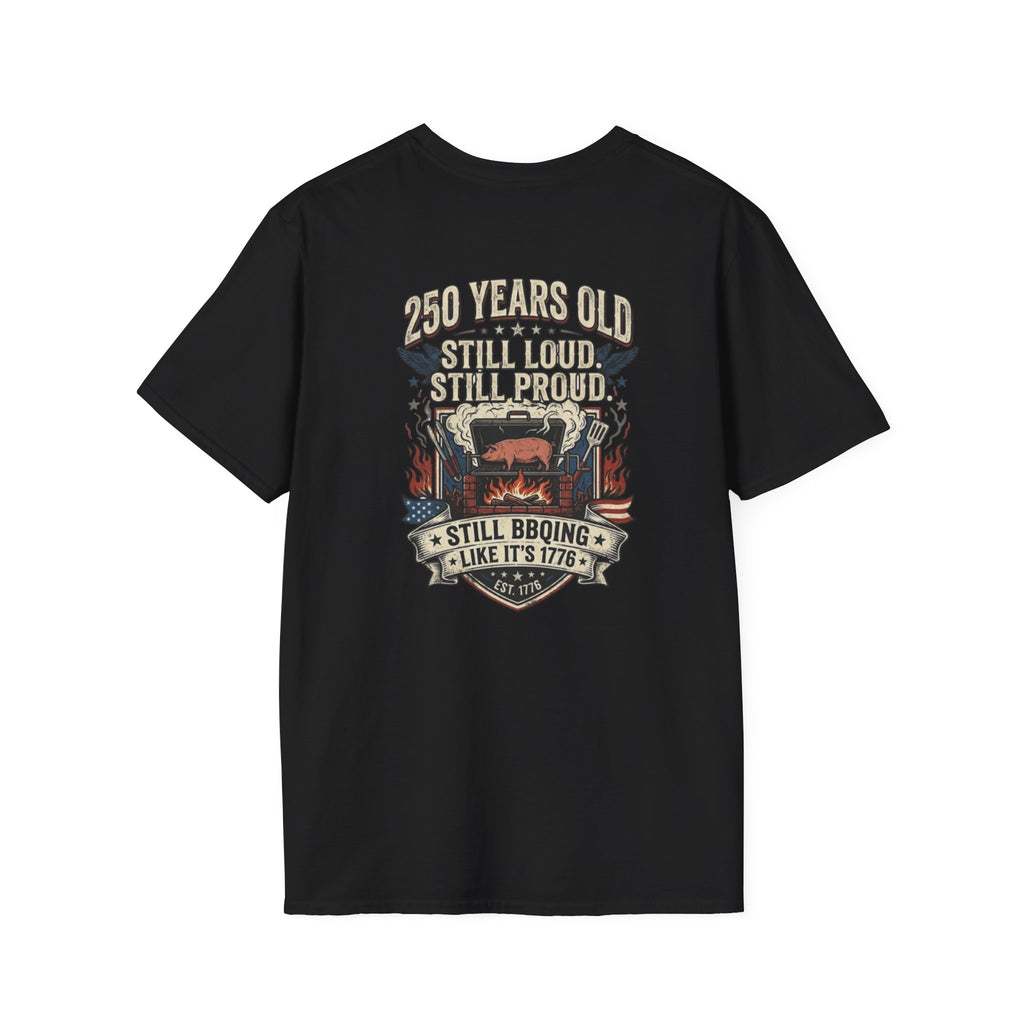 250th Anniversary - 4th of July Patriot Graphic T-Shirt — Patriotic '250' Celebration Design