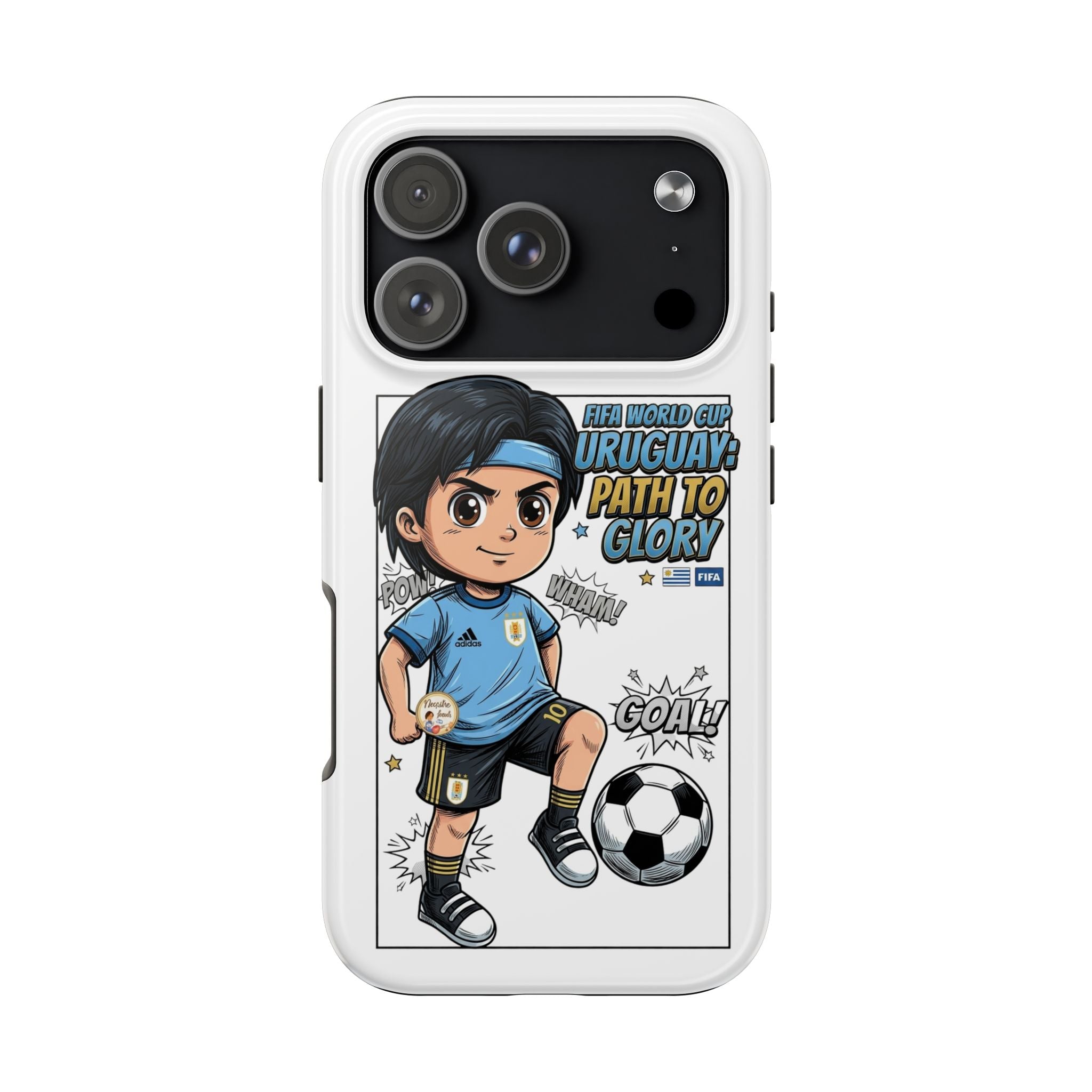 Uruguay Soccer Phone Case — Path to Glory "Goal!" Design