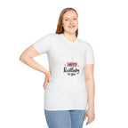 Birthday Cake T-Shirt — "Happy Birthday to You" Cute Candle Design