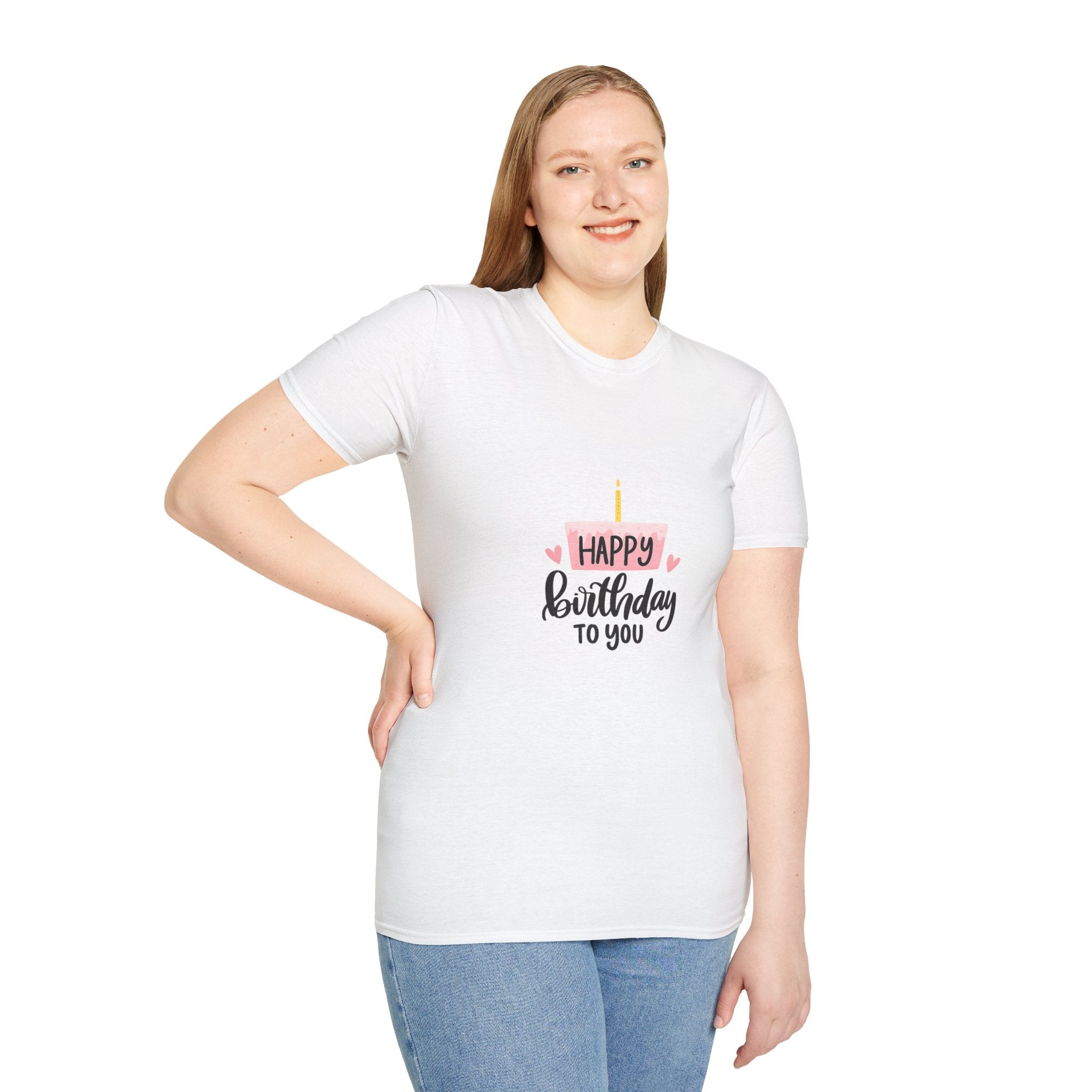 Birthday Cake T-Shirt — "Happy Birthday to You" Cute Candle Design