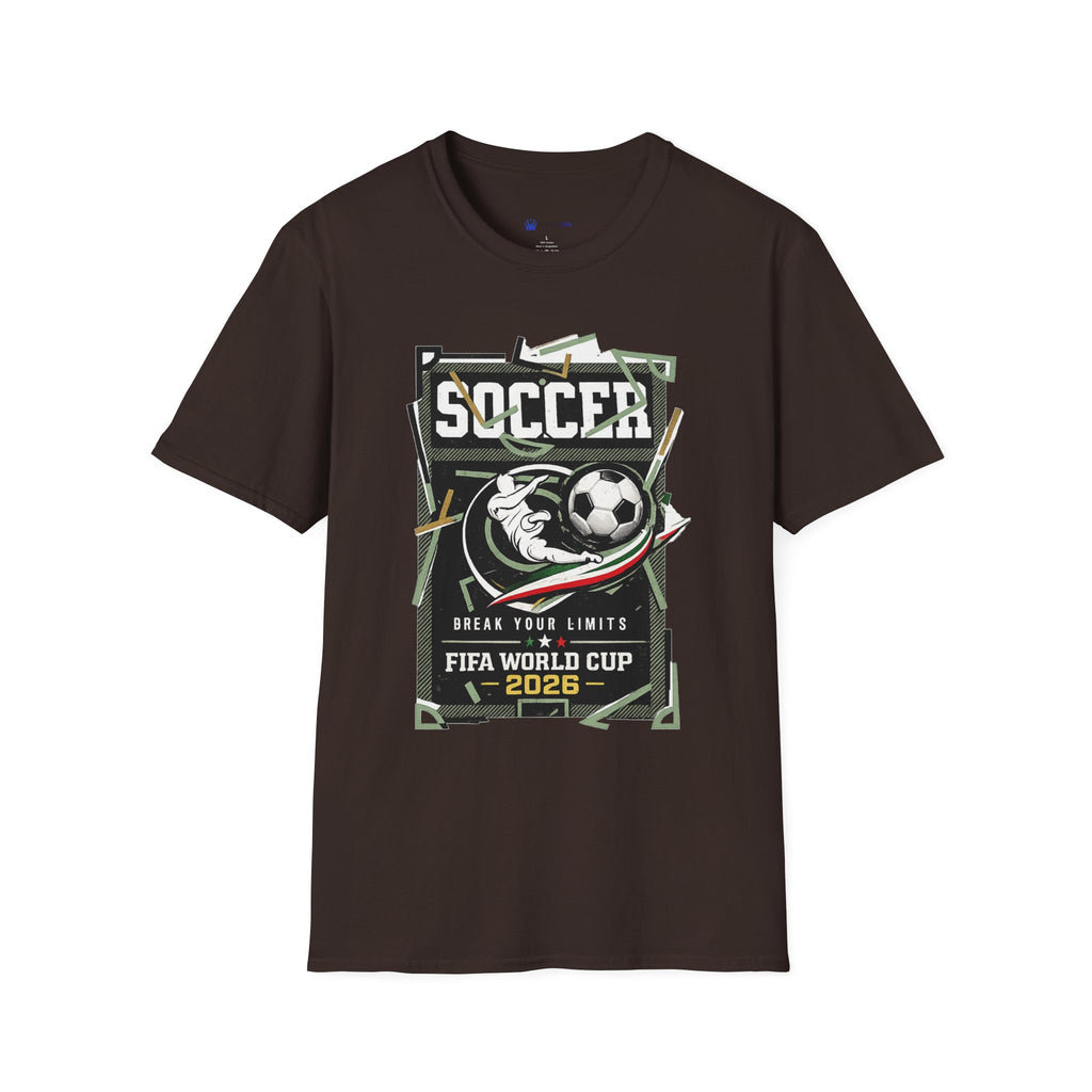 Soccer Cup 2026 Graphic T‑Shirt — Vintage Team Crest Soccer Tee