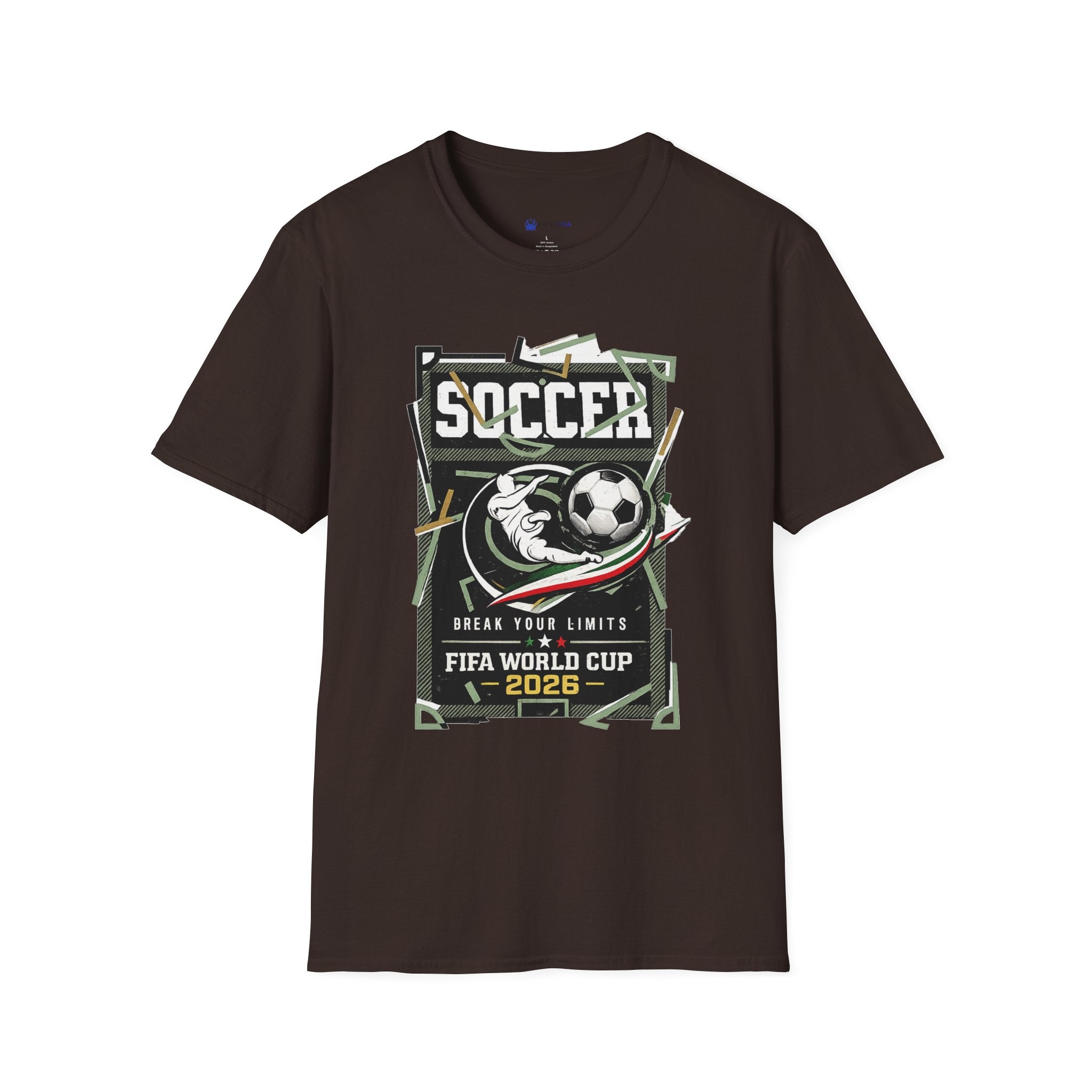 Soccer Cup 2026 Graphic T‑Shirt — Vintage Team Crest Soccer Tee
