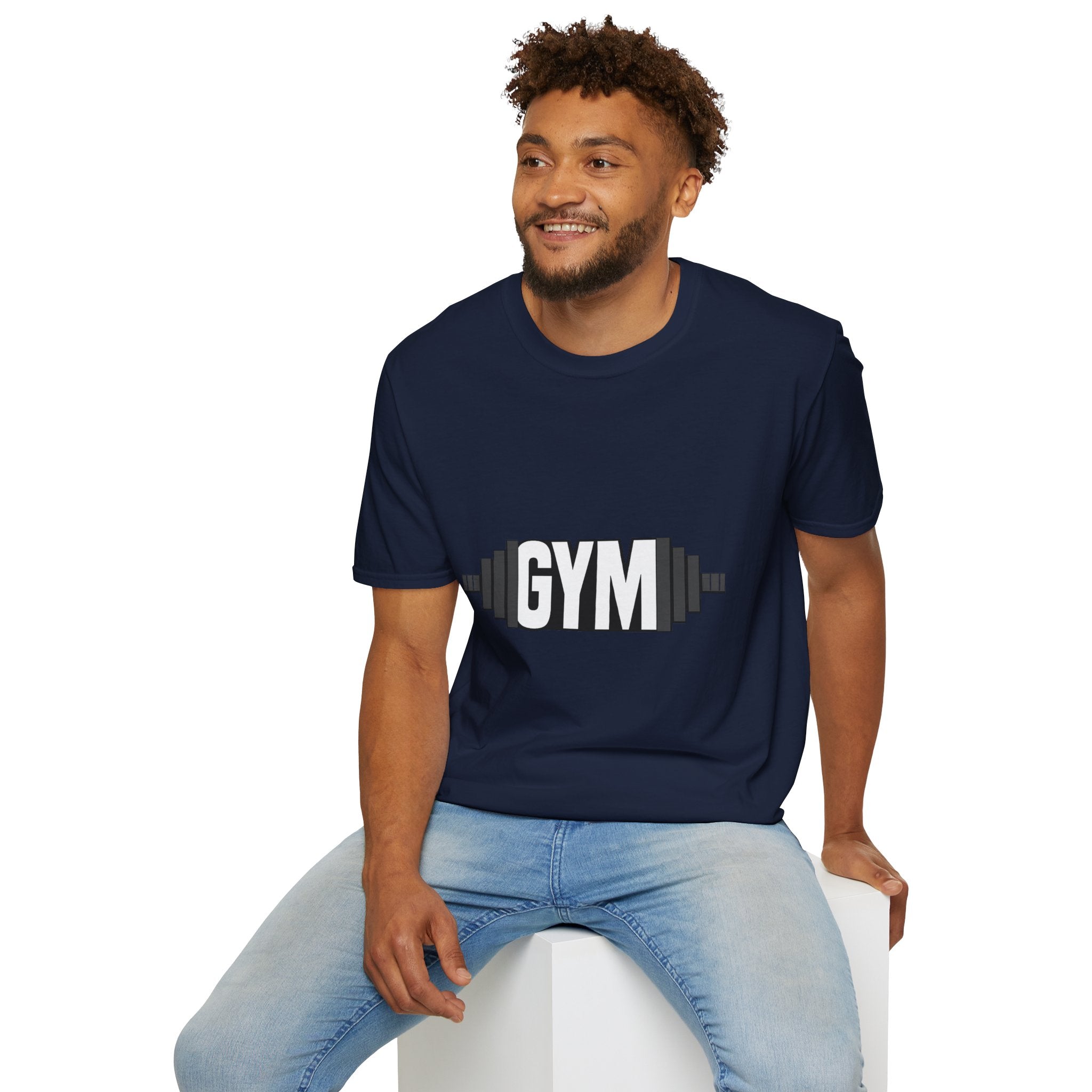 Gym Barbell T‑Shirt — Fitness Workout Tee