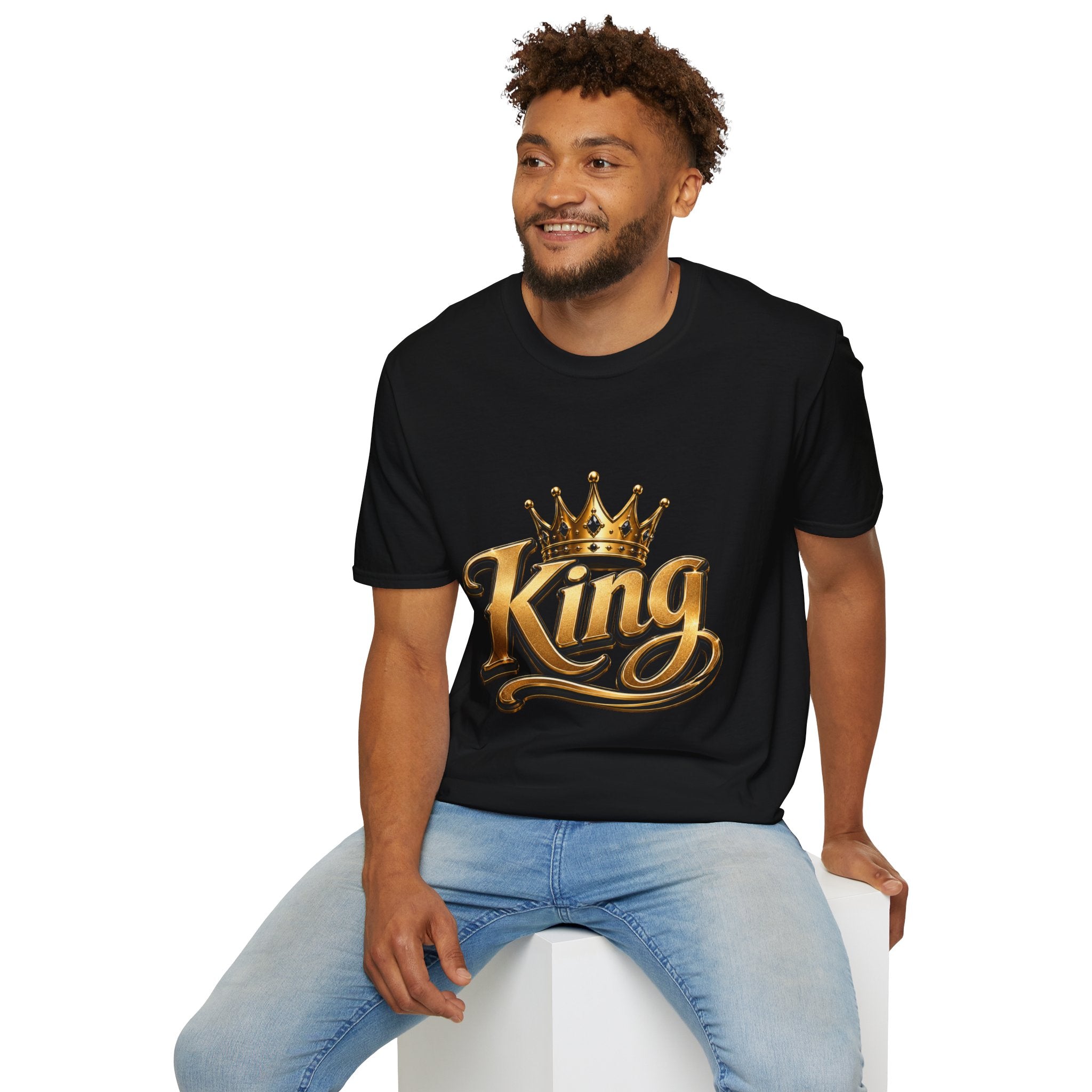King Crown T-Shirt — Gold Regal Graphic Tee