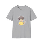 Cute Boy Cartoon Heart T-Shirt – Kawaii Cute Kid Character Tee