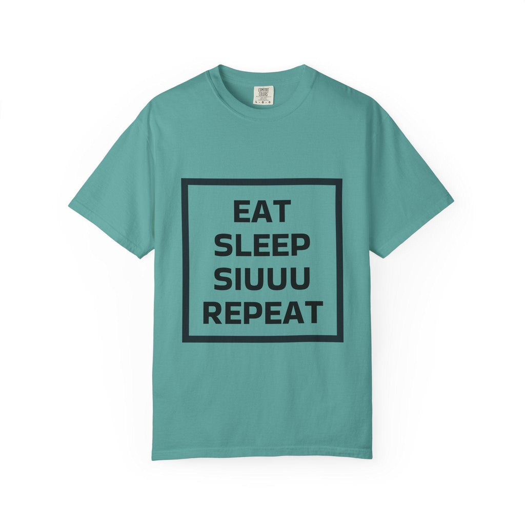 Unisex CR7 Fans Siuuu T-Shirt — Eat Sleep Siuuu Repeat Graphic Tee.