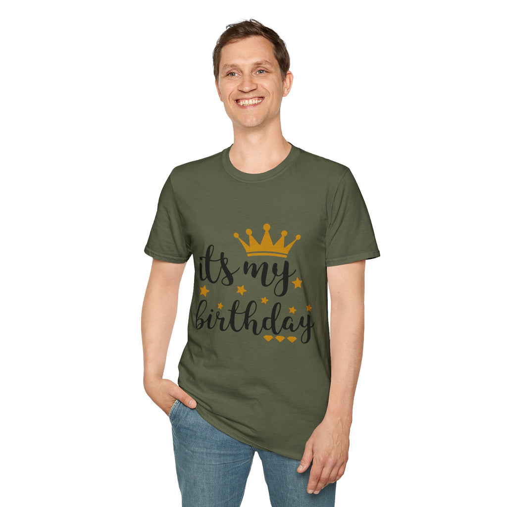 Birthday Tee — “It's My Birthday” Crown Graphic T-Shirt