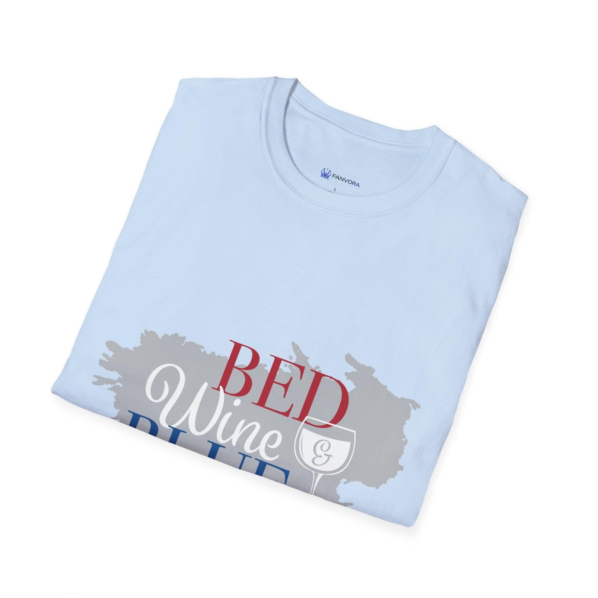Red Wine Blue patriotic t-shirt design