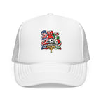 soccer cup 2026 Foam Trucker Hat — USA Soccer Patch Design