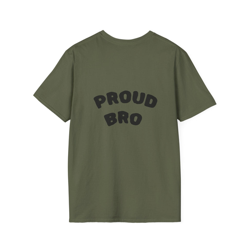 Graduation Day T-Shirt — "Proud Bro" Back Graphic.
