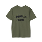 Graduation Day T-Shirt — "Proud Bro" Back Graphic.