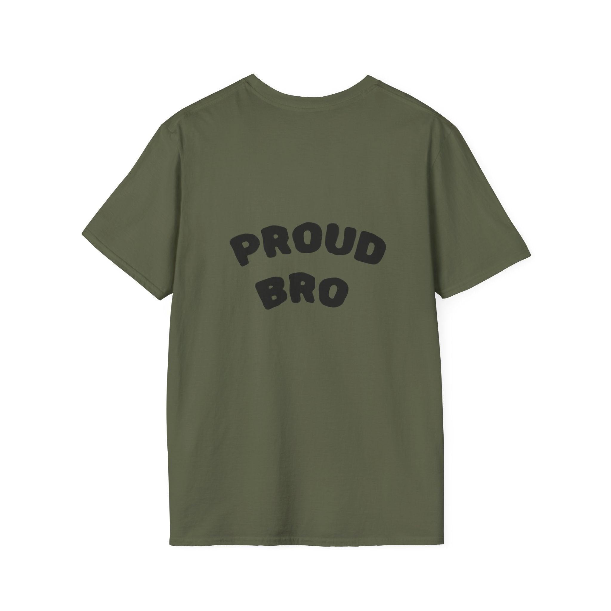 Graduation Day T-Shirt — "Proud Bro" Back Graphic.