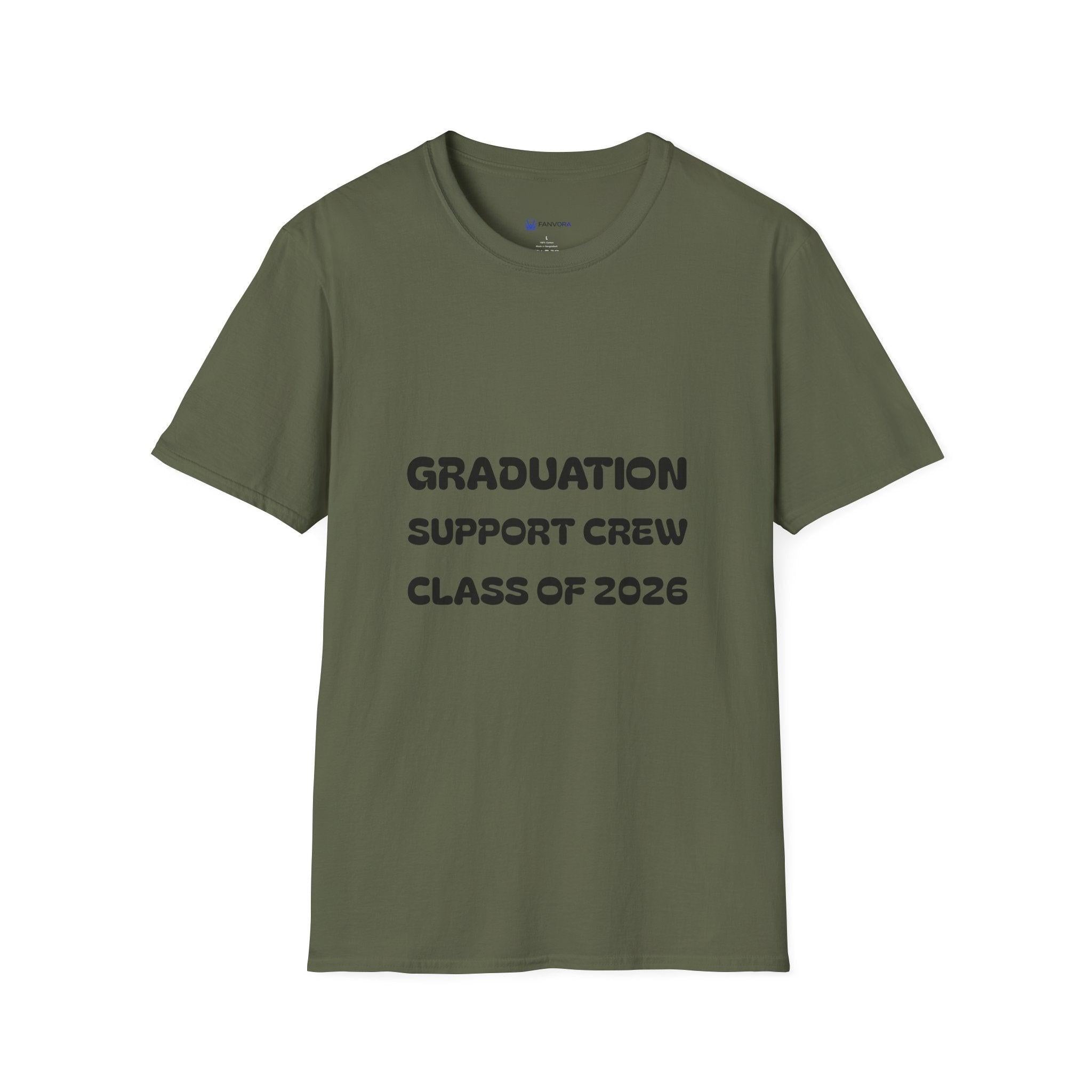 Graduation Support Crew T-Shirt — “Class of 2026” Proud Brother Tee.