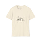 Cats Lover T-Shirt — Cute Minimal Cat Graphic Tee for Cat Moms & Pet Lovers